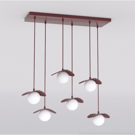 Valbona Garnet Ceiling Lamp (6 lights)