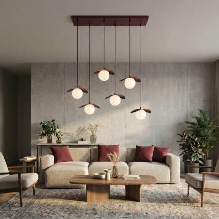Valbona Garnet Ceiling Lamp (6 lights)