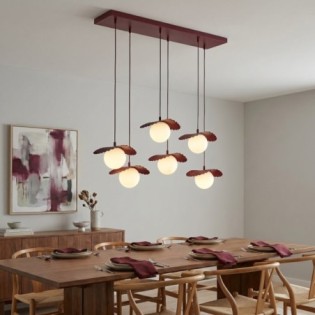 Valbona Garnet Ceiling Lamp (6 lights)