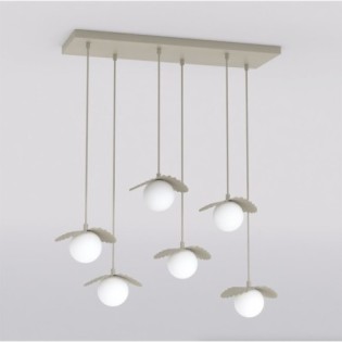 Valbona Beige Ceiling Lamp (6 lights)