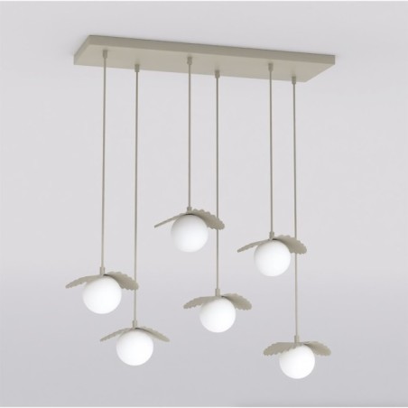 Valbona Beige Ceiling Lamp (6 lights)