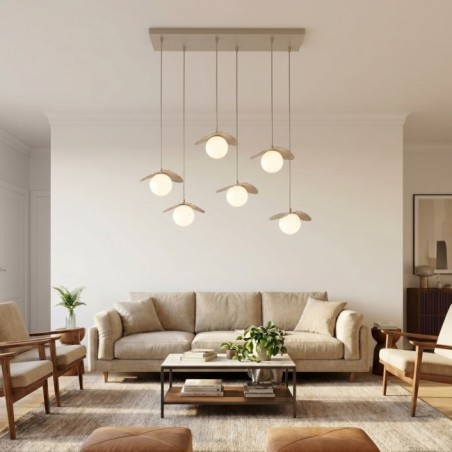 Valbona Beige Ceiling Lamp (6 lights)
