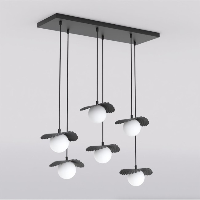 Valbona Black Ceiling Lamp (6 lights)