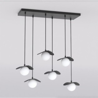 Valbona Black Ceiling Lamp (6 lights)