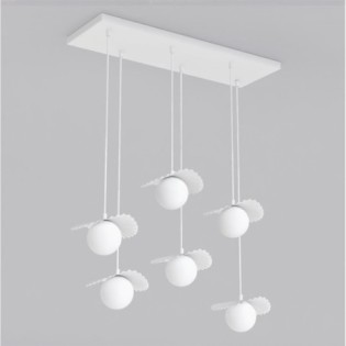 Valbona White Ceiling Lamp (6 lights)
