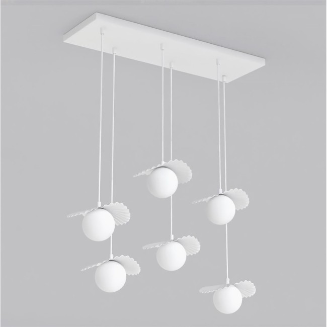 Valbona White Ceiling Lamp (6 lights)