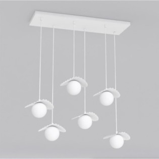 Valbona White Ceiling Lamp (6 lights)