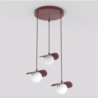 Valbona Garnet Ceiling Lamp (3 lights)