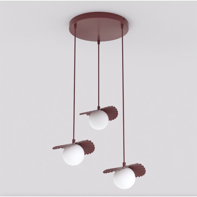 Valbona Garnet Ceiling Lamp (3 lights)