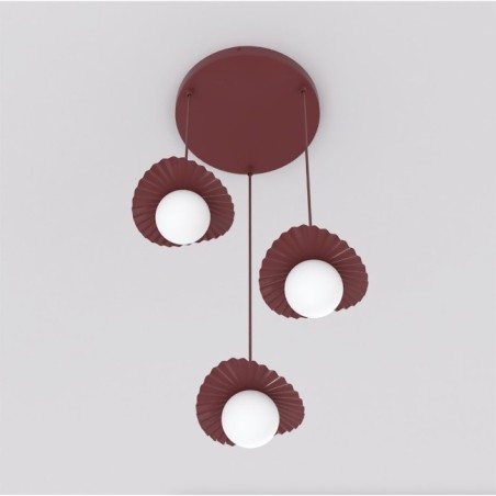 Valbona Garnet Ceiling Lamp (3 lights)