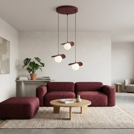 Valbona Garnet Ceiling Lamp (3 lights)