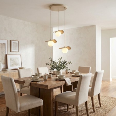 Valbona Beige Ceiling Lamp (3 lights)