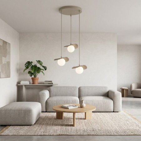 Valbona Beige Ceiling Lamp (3 lights)