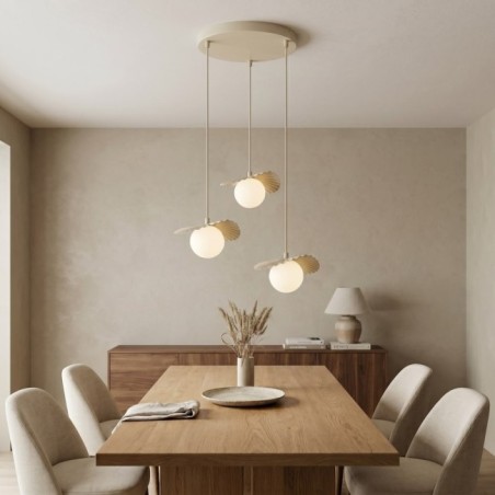 Valbona Beige Ceiling Lamp (3 lights)