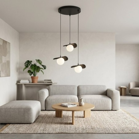 Valbona Black Ceiling Lamp (3 lights)