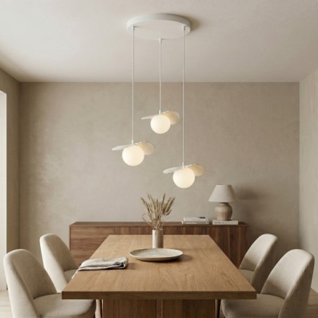 Valbona White Ceiling Lamp (3 lights)