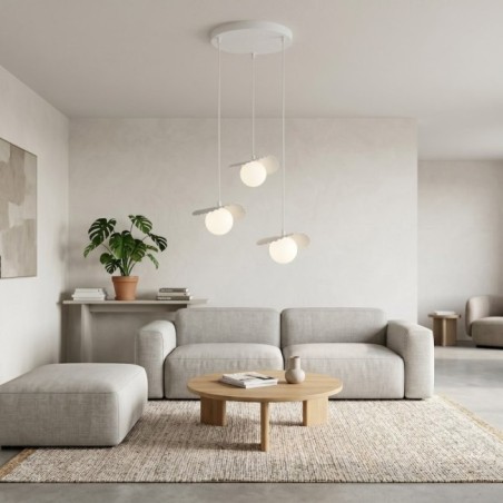 Valbona White Ceiling Lamp (3 lights)