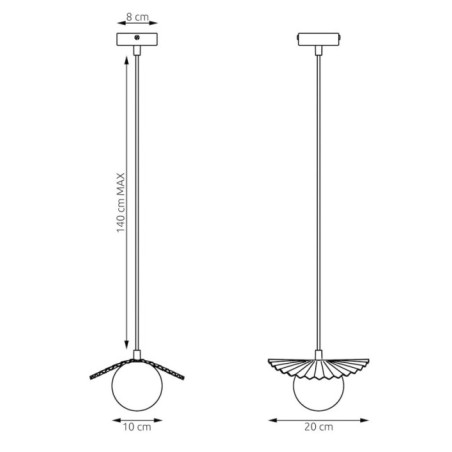 Valbona Garnet Ceiling Lamp