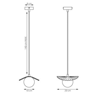 Valbona White Ceiling Lamp