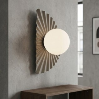 Valbona Beige Opal Wall Lamp