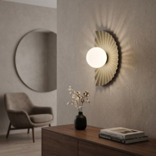 Valbona Beige Opal Wall Lamp