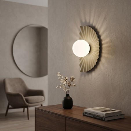 Valbona Beige Opal Wall Lamp