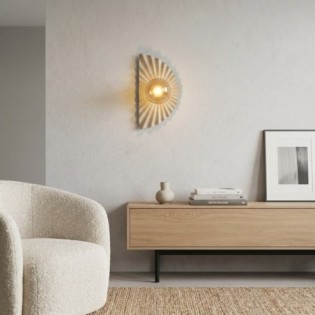 Valbona Beige Amber Wall Lamp