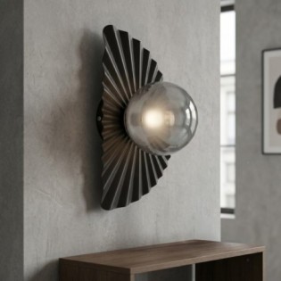 Valbona Black Graphite Wall Lamp