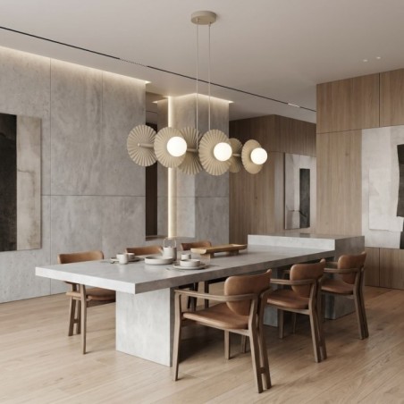 Drino Beige Ceiling Lamp (6 lights)