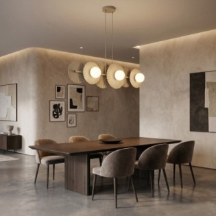Drino Beige Ceiling Lamp (6 lights)
