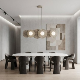 Drino Beige Ceiling Lamp (6 lights)