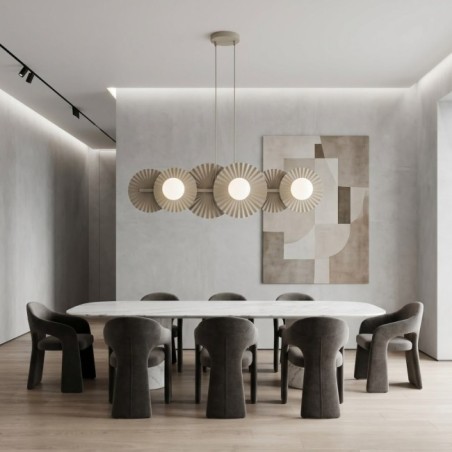 Drino Beige Ceiling Lamp (6 lights)