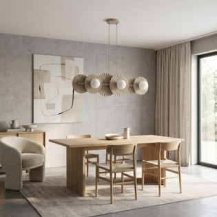 Drino Beige Ceiling Lamp (6 lights)