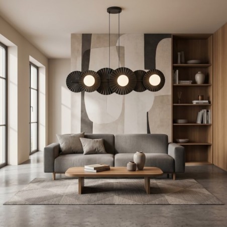 Drino Black Ceiling Lamp (6 lights)