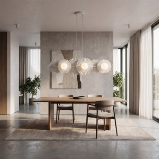 Drino White Ceiling Lamp (6 lights)