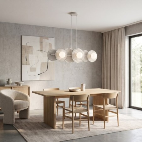 Drino White Ceiling Lamp (6 lights)