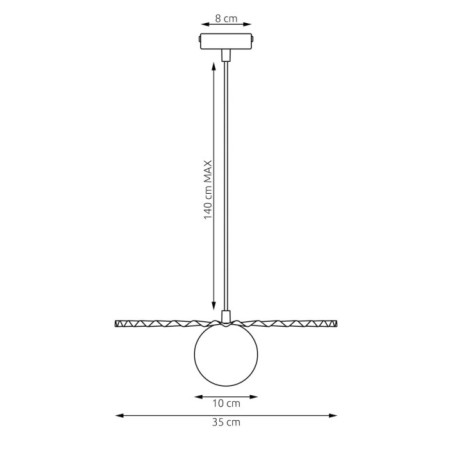 Drino White Ceiling Lamp