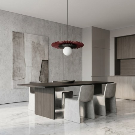 Drino Ceiling Lamp Garnet+Black