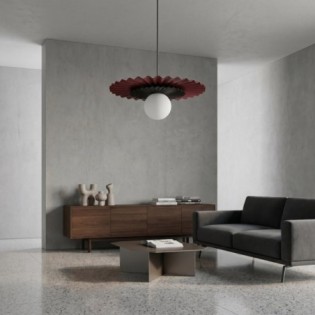 Drino Ceiling Lamp Garnet+Black