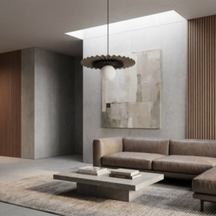 Drino Beige+Black Ceiling Lamp
