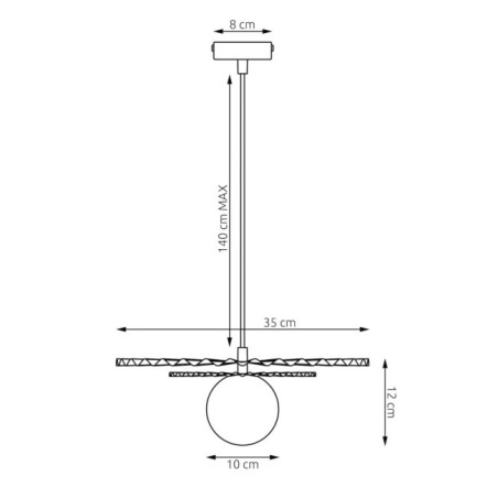 Drino Beige+Black Ceiling Lamp