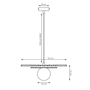 Drino White+Black Ceiling Lamp