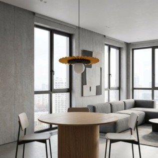 Drino Orange+Black Ceiling Lamp