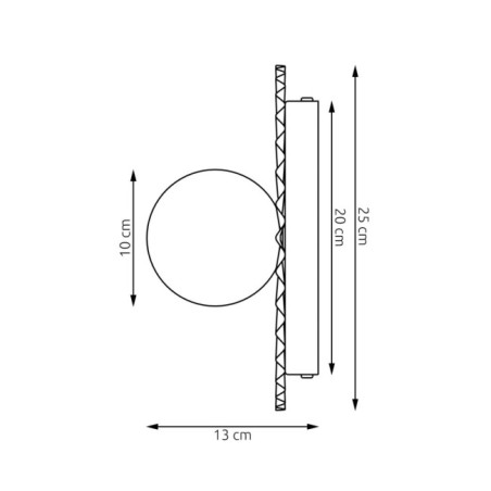 Drino M Black Wall Lamp