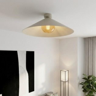 Osum L Beige Amber Ceiling Light