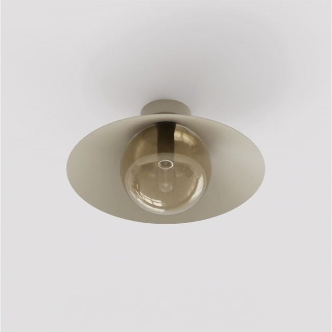 Osum S Beige Amber Ceiling Light