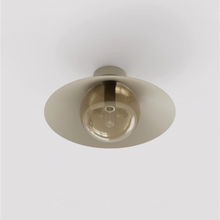 Osum S Beige Amber Ceiling Light