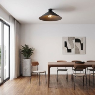 Osum L Black Graphite Ceiling Panel