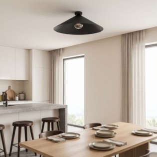 Osum L Black Graphite Ceiling Panel