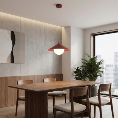Osum S Ceiling Lamp Garnet Opal